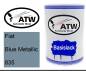 Preview: Fiat, Blue Metallic, 835: 500ml Lackdose, von ATW Autoteile West.